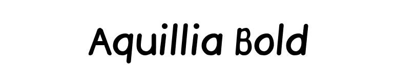 Aquillia Bold font preview