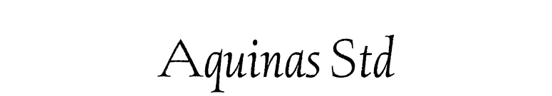 Aquinas Std font preview