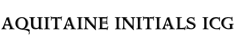 Aquitaine Initials ICG font preview