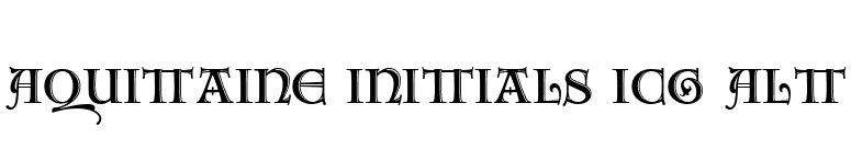 Aquitaine Initials ICG Alt font preview