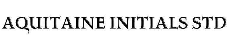 Aquitaine Initials Std font preview
