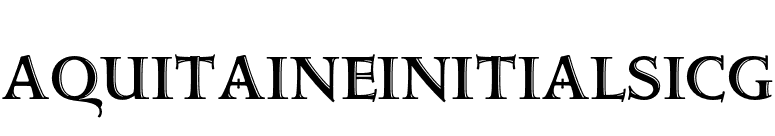 AquitaineInitialsICG font preview