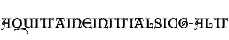 AquitaineInitialsICG-Alt font preview