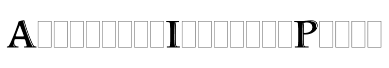AquitaineInitialsPlain font preview