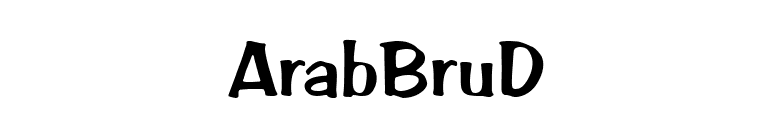 ArabBruD font preview