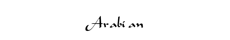 Arabian font preview