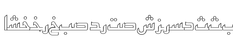 ArabicKufiOutlineSSK font preview