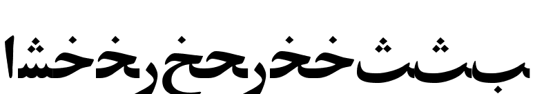ArabicZibaSSK font preview