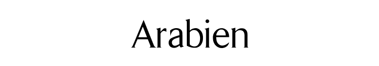 Arabien font preview