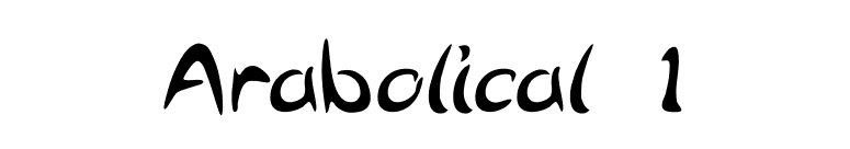 Arabolical 1 font preview