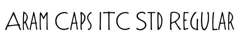Aram Caps ITC Std Regular font preview