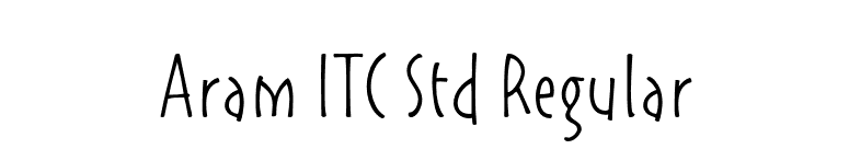 Aram ITC Std Regular font preview