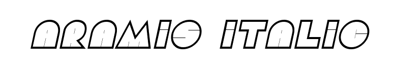 Aramis Italic font preview