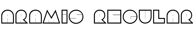 Aramis Regular font preview
