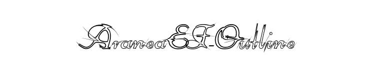 AraneaEF-Outline font preview