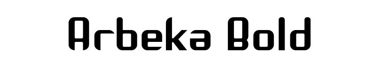 Arbeka Bold font preview