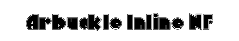 Arbuckle Inline NF font preview