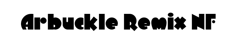 Arbuckle Remix NF font preview