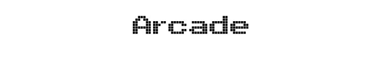 Arcade font preview