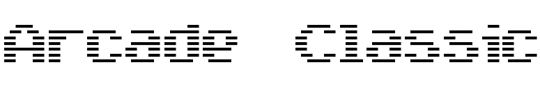 Arcade Classic font preview