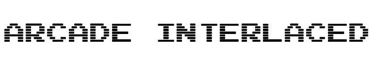 Arcade Interlaced font preview
