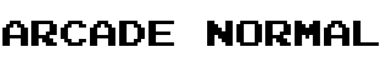 Arcade Normal font preview
