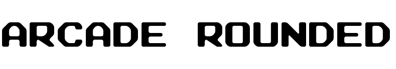 Arcade Rounded font preview