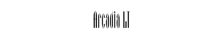 Arcadia LT font preview