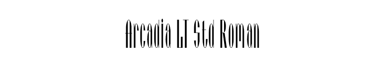 Arcadia LT Std Roman font preview