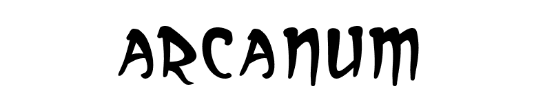 Arcanum font preview