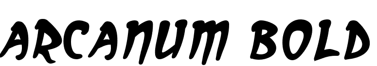 Arcanum Bold font preview