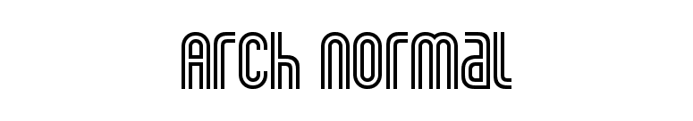 Arch Normal font preview