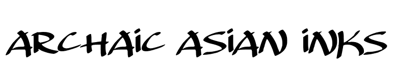 Archaic Asian Inks
 font preview