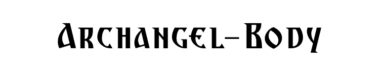 Archangel-Body font preview