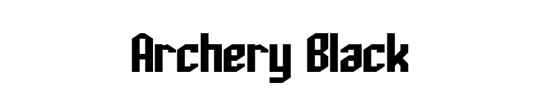 Archery Black font preview