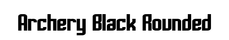 Archery Black Rounded font preview