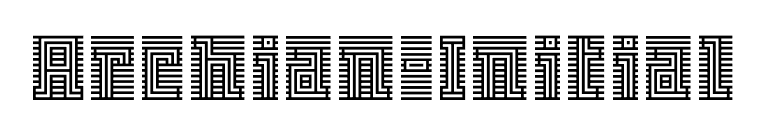Archian-Initial font preview