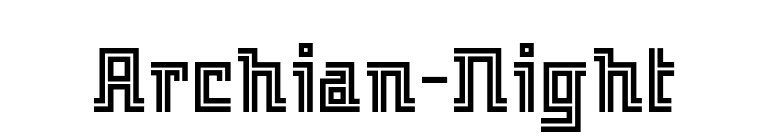 Archian-Night font preview