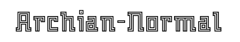 Archian-Normal font preview