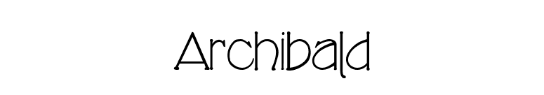 Archibald font preview
