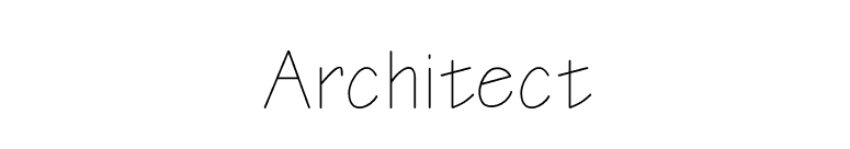 Architect font preview