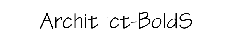 Architect-BoldS font preview