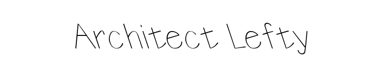 Architect Lefty font preview
