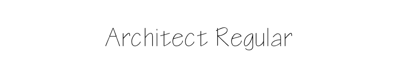 Architect Regular font preview