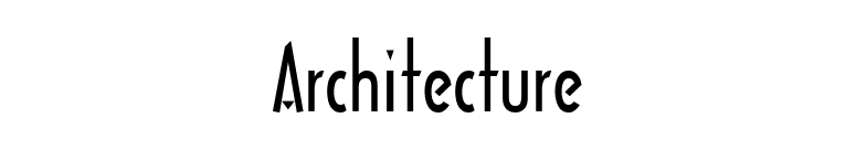 Architecture font preview