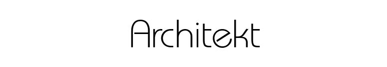 Architekt font preview