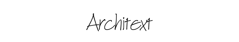 Architext font preview
