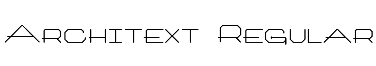 Architext Regular font preview