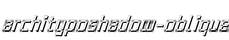 ArchitypoShadow-Oblique font preview