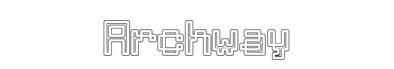 Archway font preview
